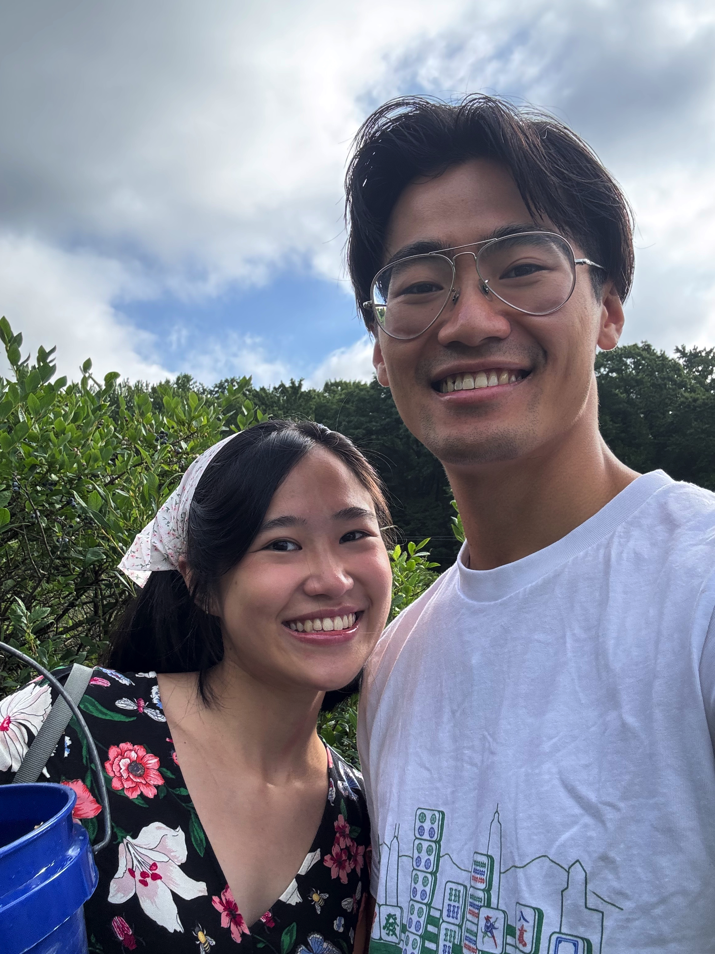 Gary and Wutt smiling together outdoors